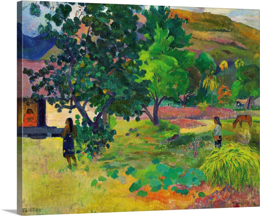 Te Fare (La maison), 1892 (originally oil on canvas) by Gauguin, Paul (1848-1903)
