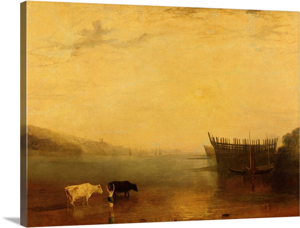 BAL75926 Teignmouth Harbour, c.1812  by Turner, Joseph Mallord William (1775-1851); oil on canvas; 90.2x120.7 cm; Petworth...