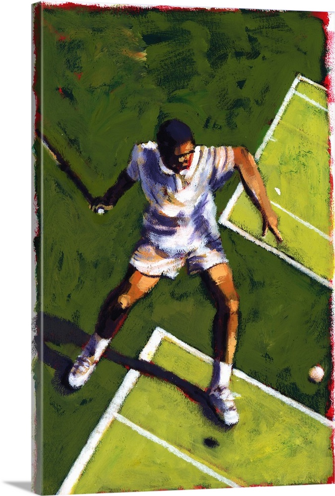 Tennis Player, 2009, acrylic.  By Sara Hayward.