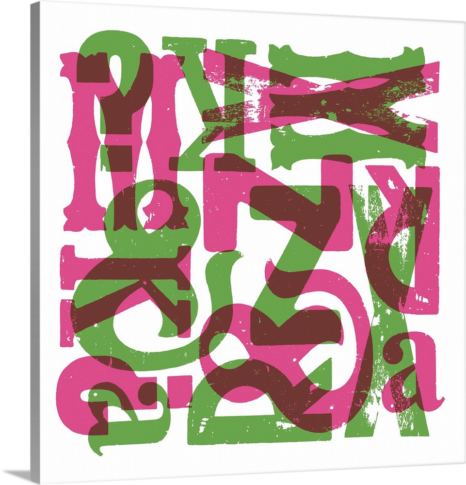 Originally woodtype print.