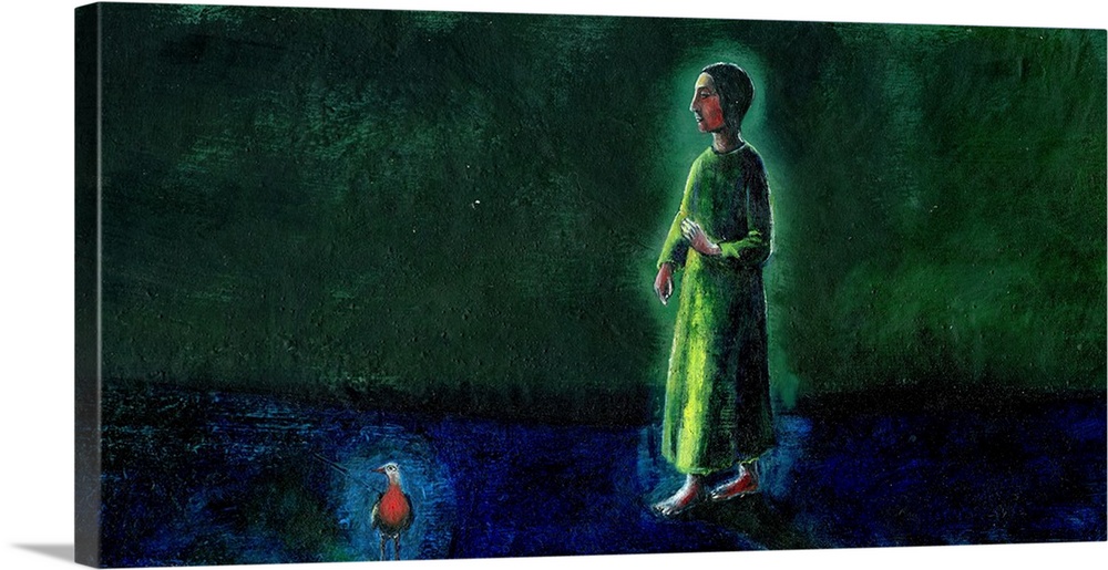 That Night Bird, 2003, oil on gesso board.  By Gigi Sudbury.