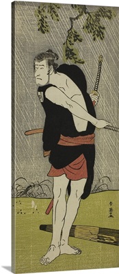 The Actor Ichikawa Komazo II as Ono Sadakuro in the Play Chuko Ryogoku Ori