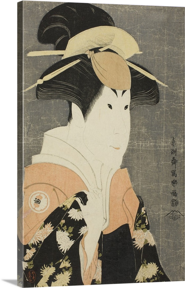 The actor Segawa Tomisaburo II as Yadorigi, wife of Ogishi Kurando, 1794, colour woodblock print; oban.