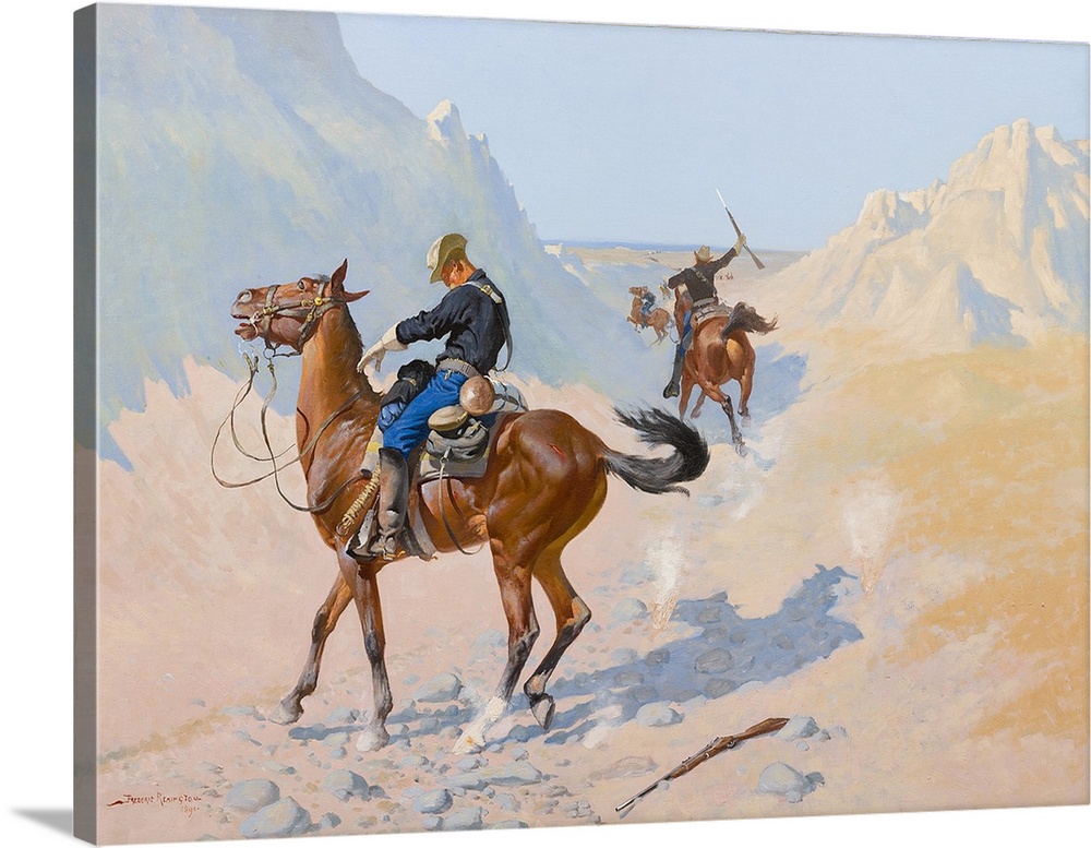 The Advance-Guard, or The Military Sacrifice, The Ambush, 1890, oil on canvas.