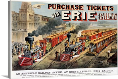 The American Railway Scene at Hornellsville, Erie Railway