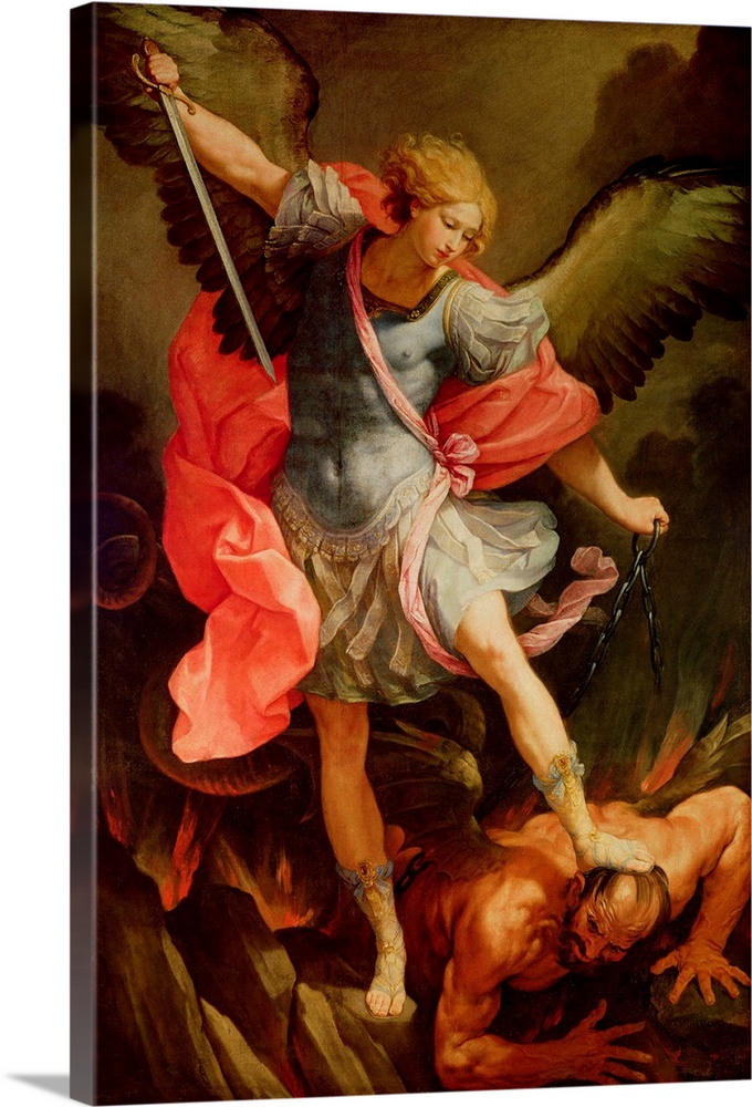Saint Michel Archange terrassant Satan;