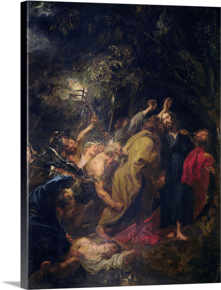 XIR36922 The Arrest of Christ in the Gardens, c.1628-30 (oil on canvas)  by Dyck, Sir Anthony van (1599-1641); 344x249 cm;...