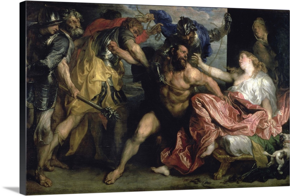 XAM77341 The Arrest of Samson, c.1628/30  by Dyck, Sir Anthony van (1599-1641); oil on canvas; 146x254 cm; Kunsthistorisch...