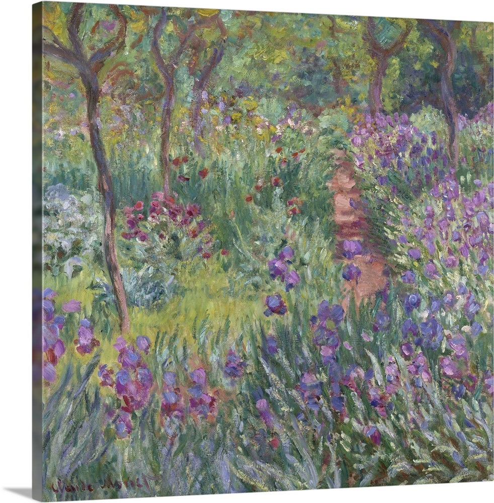 The Artist's Garden In Giverny, 1900 Wall Art, Canvas Prints, Framed 