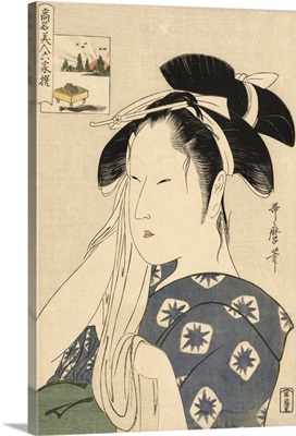 The Asahiya Widow, from the series Renowned Beauties Likened to the Six Immortal Poets