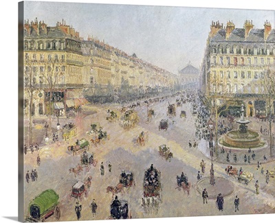 The Avenue de LOpera, Paris, Sunlight, Winter Morning, c.1880
