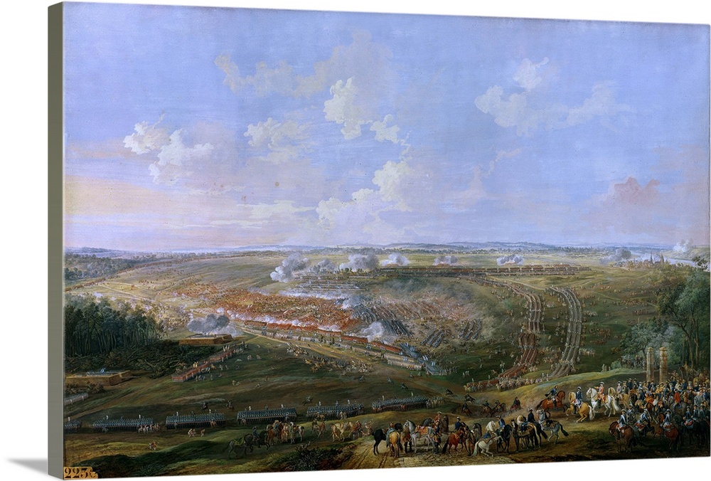 The Battle of Fontenoy, 11th May 1745, 1779 (gouache on paper) by Blarenberghe, Louis Nicolas van (1716-94)