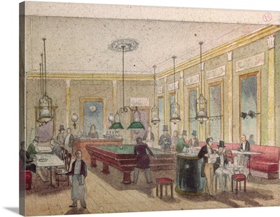 The Billiard Room in a Cafe