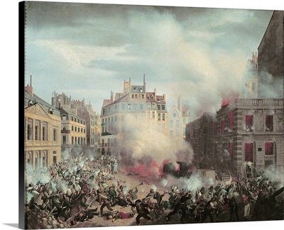 The Burning of the Chateau d'Eau at the Palais-Royal, 24th February 1848