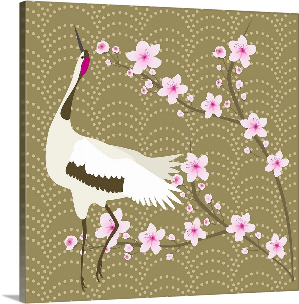 The Cherry Blossom And The Crane