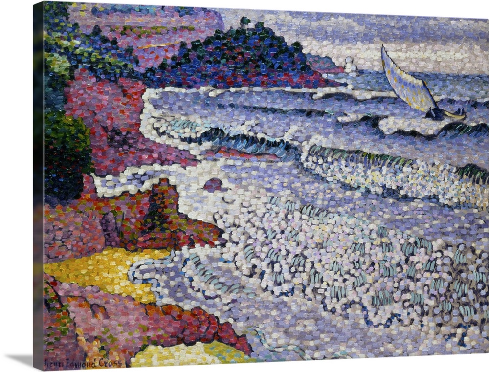 BAL72029 The Choppy Sea, 1902-3; by Cross, Henri-Edmond (1856-1910); oil on canvas; 59.5x81 cm; Galerie Daniel Malingue, P...