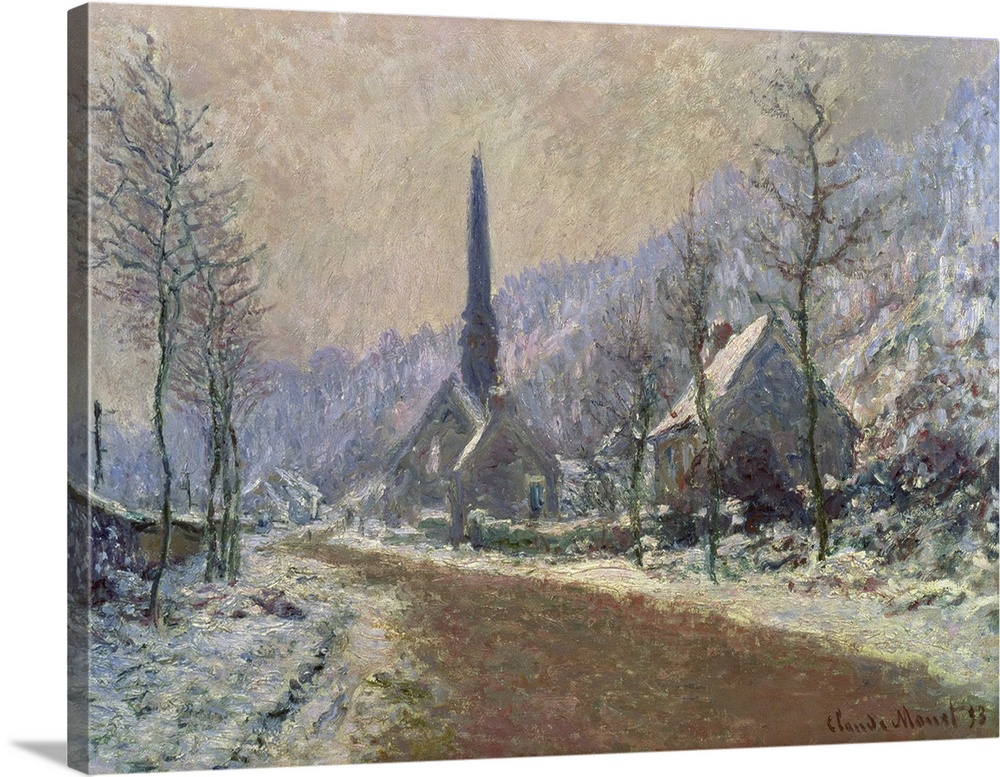 The Church Of Jeufosse In Winter, 1893
