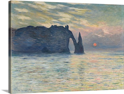 The Cliff, Etretat, Sunset, 1882-1883