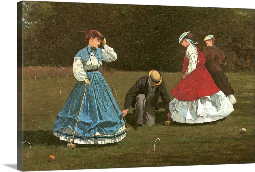 The Croquet Game, 1866