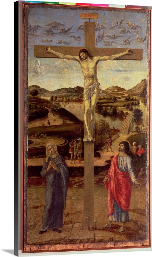 XIR60751 The Crucifixion, c.1455 (oil on panel)  by Bellini, Giovanni (c.1430-1516); Museo Correr, Venice, Italy; Giraudon...