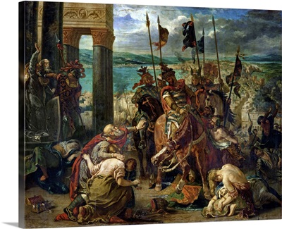 The Crusaders' entry into Constantinople, 12th April 1204, 1840