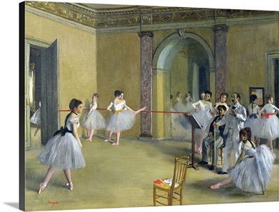 The Dance Foyer at the Opera on the rue Le Peletier, 1872