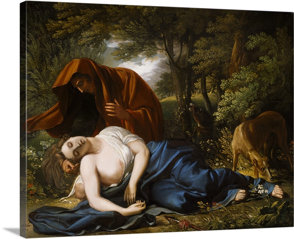 The Death of Procris, 1770, retouched 1803, oil on panel.