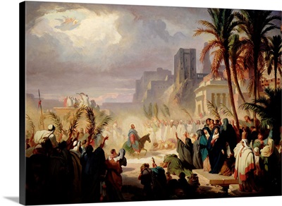 The Entry of Christ into Jerusalem by Louis Felix Leullier