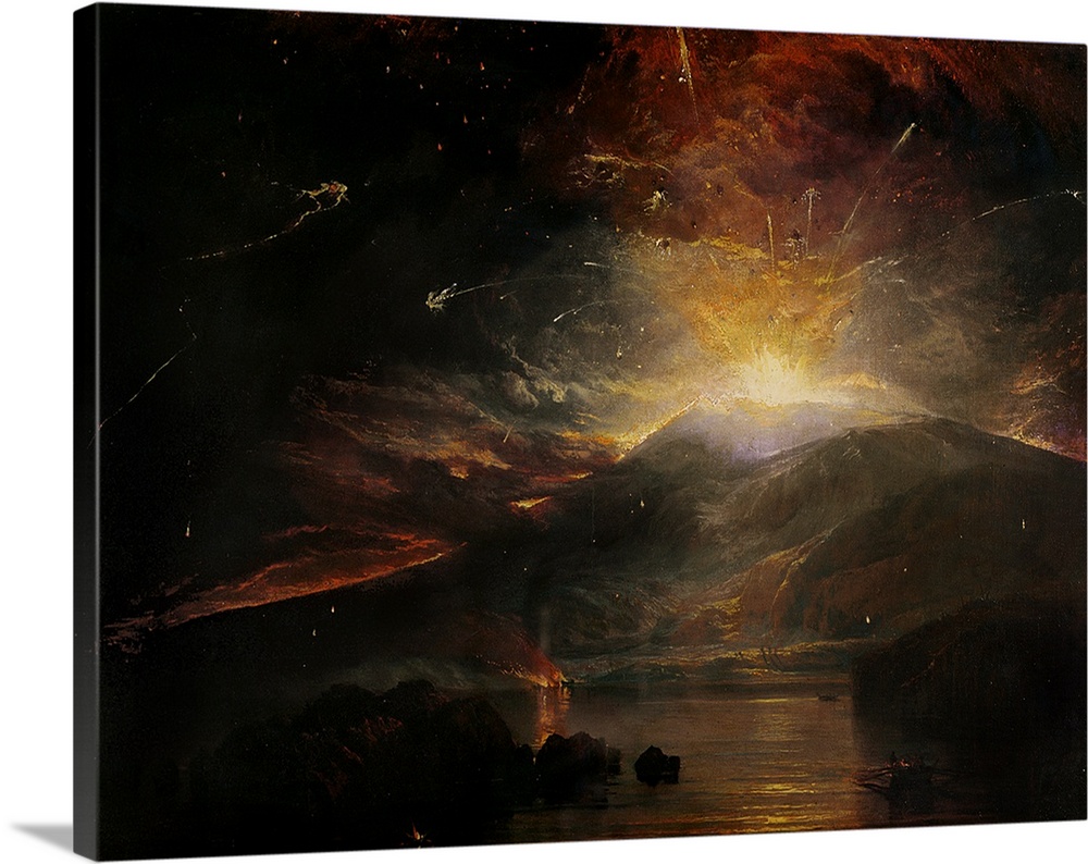 LIV45297 Credit: The Eruption of the Soufriere Mountains in the Island of St. Vincent, 30th April 1812 by Joseph Mallord W...