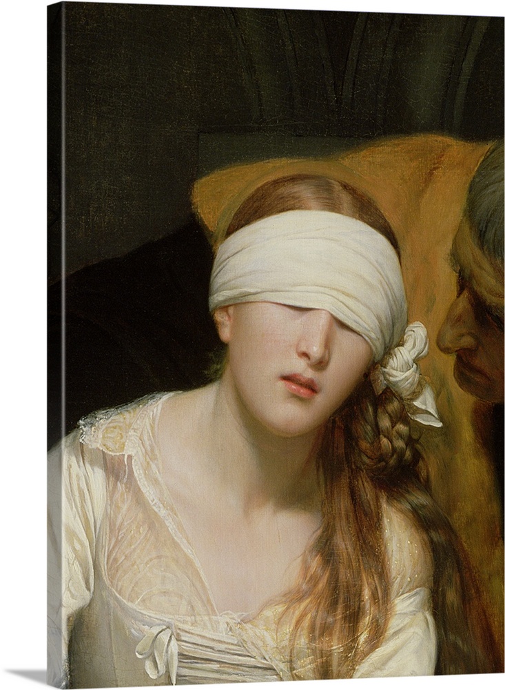 BAL331666 The Execution of Lady Jane Grey, 1833 (oil on canvas) (detail of 72630)  by Delaroche, Hippolyte (Paul) (1797-18...