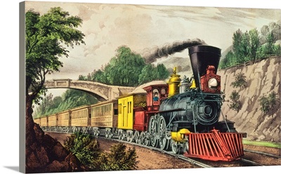 The Express Train, published by Nathaniel Currier (1813-88) and James Merritt Ives