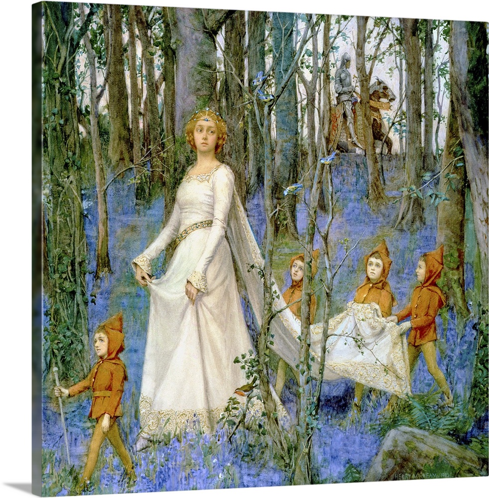BAL17168 The Fairy Wood (oil on canvas)  by Rheam, Henry Meynell (1859-1920); Roy Miles Fine Paintings; English, out of co...