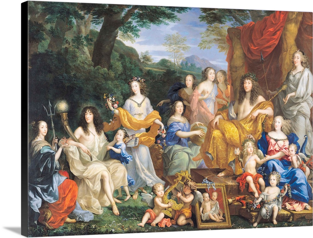 XIR60094 The Family of Louis XIV (1638-1715) 1670 (oil on canvas) (for details see 39054-39055)  by Nocret, Jean (1615-72)...