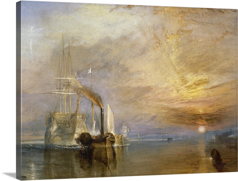 BAL444 The Fighting Temeraire, 1839 (oil on canvas)  by Turner, Joseph Mallord William (1775-1851); 90.8x121.9 cm; Nationa...