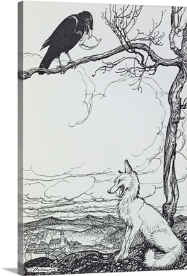 The Fox and the Crow, illustration from Aesop's Fables
