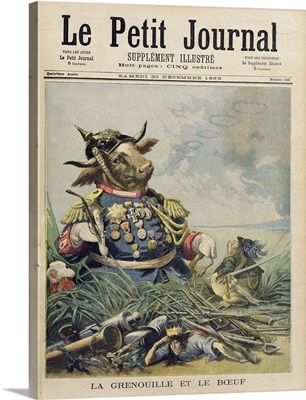 The Frog and the Ox, illustration from 'Le Petit Journal'