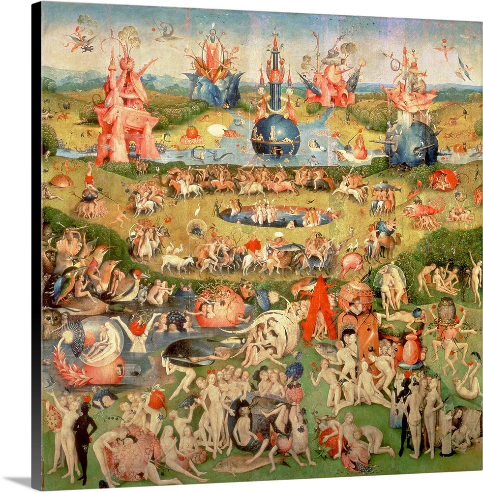 0.75 x 40 x 60-Inch iCanvasART 3-Piece Full Central Panel from The Garden of Earthly Delights Canvas Print by Hieronymus Bosch 