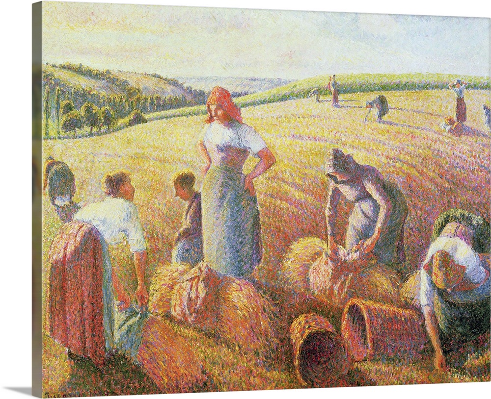 BAL9982 The Gleaners, 1889 (oil on canvas)  by Pissarro, Camille (1831-1903); 65.5x81 cm; Dreyfus Foundation, Kunstmuseum,...