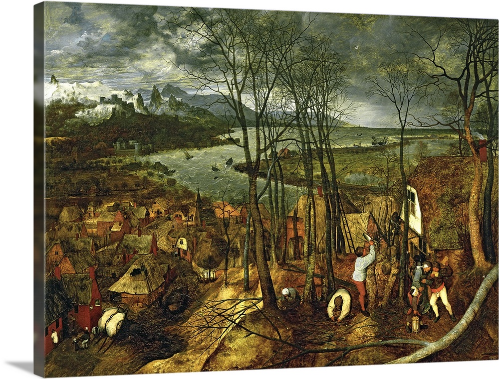 XAM509 The Gloomy Day - Spring, 1559  by Bruegel, Pieter the Elder (c.1525-69); oil on canvas; 18x163 cm; Kunsthistorische...