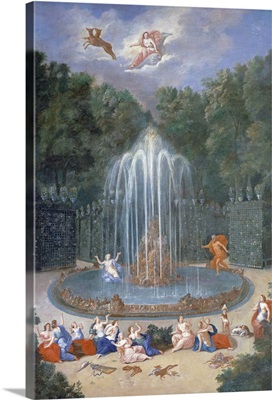 The Groves of Versailles. View of the Star or Mountain of Water with Alph