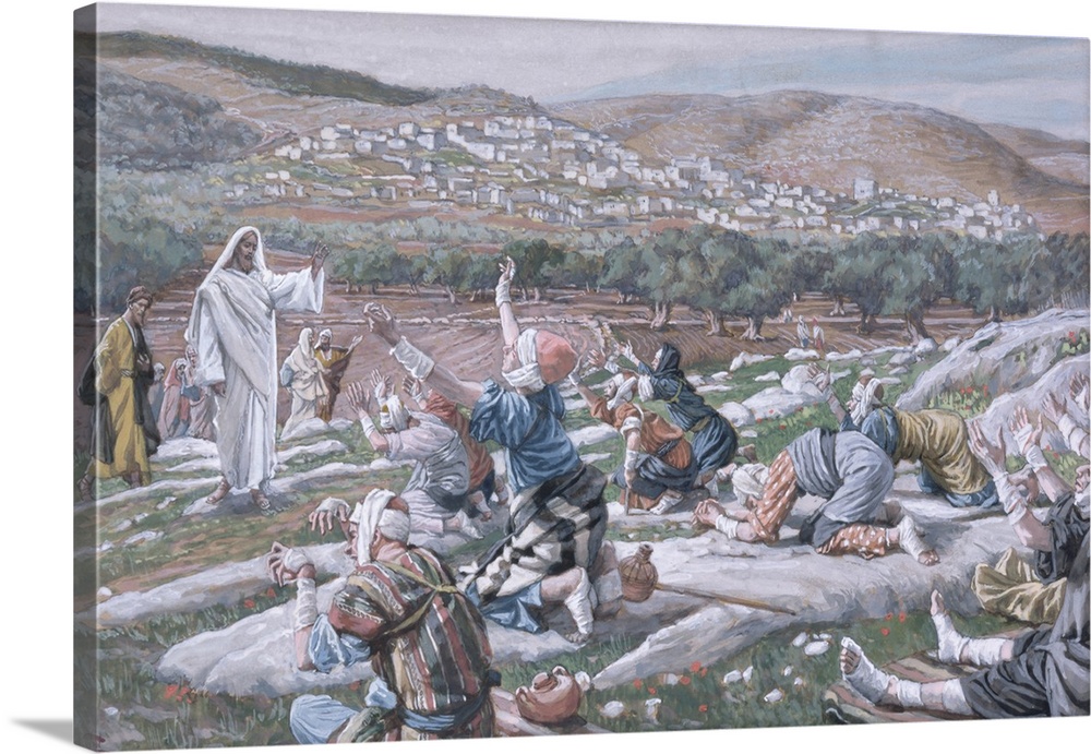 The Healing of the Lepers, illustration for 'The Life of Christ', c.1886-94 (w/c