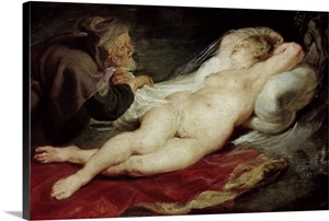 The Hermit And The Sleeping Angelica, 1626-28 image thumbnail
