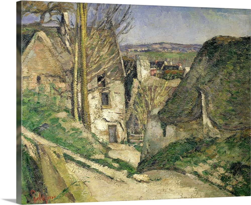 XIR26067 The House of the Hanged Man, Auvers-sur-Oise, 1873 (oil on canvas) (for details see 67878 & 67879); by Cezanne, P...