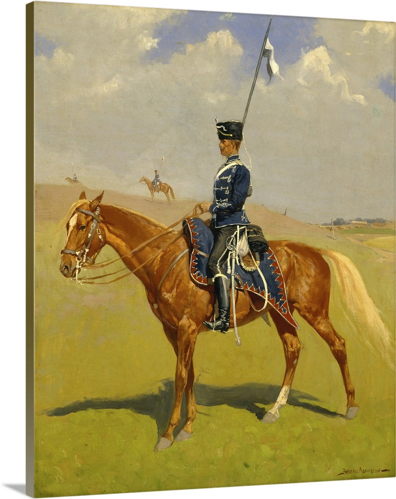 The Hussar (Private Of The Hussars: A German Hussar) 1892-93 (Originally oil on canvas)
