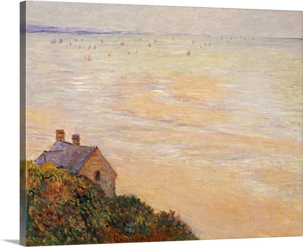 CH376836 Credit: The Hut at Trouville, Low Tide, 1881 (oil on canvas) by Claude Monet (1840-1926)Private Collection/ Photo...