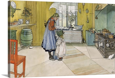 The Kitchen, from 'A Home' series, c.1895