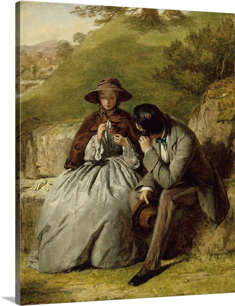 The Lovers, 1855, oil on board.