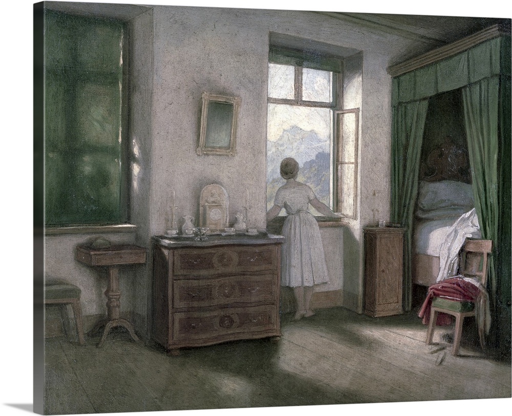 XTD75659 The Morning Hour  by Schwind, Moritz Ludwig von (1804-71); oil on canvas; Schack Galerie, Munich, Germany; Austri...