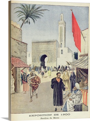 The Moroccan Pavilion at the Universal Exhibition of 1900, Paris, illustration