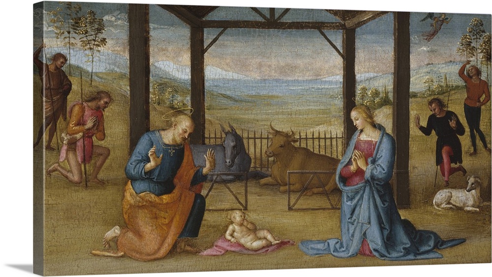 The Nativity, 1500-05, tempera on panel, transferred to canvas.